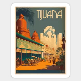Tijuana Vintage Travel Art Poster Sticker